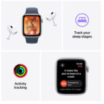 Apple Watch SE GPS 44mm with Starlight Sport Band (M/L) - Starlight - Image 7