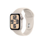 Apple Watch SE GPS 44mm with Starlight Sport Band (M/L) - Starlight - Image 2