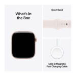 Apple Watch Series 10 GPS 42mm S/M Rose Gold with Light Blush Sport Band - Image 8