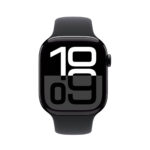Apple Watch Series 10 GPS 46mm M/L Jet Black με Black Sport Band