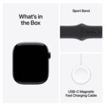 Apple Watch Series 10 GPS 46mm M/L Jet Black with Black Sport Band - Image 7