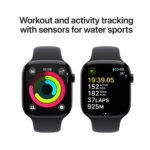 Apple Watch Series 10 GPS 46mm M/L Jet Black with Black Sport Band - Image 5
