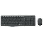 Logitech (MK235) Wireless Combo Keyboard & Mouse Set with Greek Layout - Black