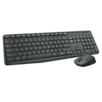 Logitech (MK235) Wireless Combo Keyboard & Mouse Set with Greek Layout - Black - Image 2