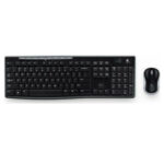 Logitech (MK270) Ασύρματο Σετ Πληκτρολόγιο & Ποντίκι Αγγλικό US - Μαύρο