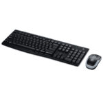 Logitech (MK270) Wireless Combo Keyboard & Mouse Set with Greek Layout - Βlack - Image 2