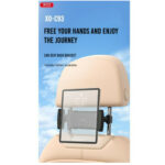XO (C93) Mobile Phone Holder Car with Adjustable Hooks - Black - Image 2