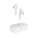 QCY T5 In-ear Bluetooth Handsfree Earphones with Charging Case - White - Image 4