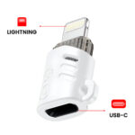 XO (NB256E) Μετατροπέας USB-C female σε Lightning male - Λευκό - Image 4