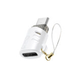 XO (NB256H) Μετατροπέας USB-C female σε micro USB male - Λευκό - Image 3