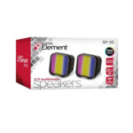Element (SP-35) Ηχεία Υπολογιστή 2.0 με RGB Φωτισμό και Ισχύ 2W - Μαύρο - Image 3