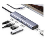 Ugreen (CM478) 5-in-1 USB-C Docking Station με HDMI 4K - Ασημί - Image 3