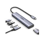 Ugreen (CM478) 5-in-1 USB-C Docking Station με HDMI 4K - Ασημί - Image 2