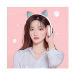 Cat STN28 Wireless / Wired Over Ear Headphones - Pink - Image 2