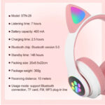 Cat STN28 Wireless / Wired Over Ear Headphones - Pink - Image 5