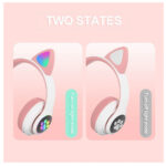 Cat STN28 Wireless / Wired Over Ear Headphones - Pink - Image 6