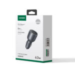 Ugreen (EC701) Car Charger 63W PD+USB QC3.0 - Black - Image 8