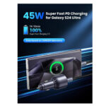 Ugreen (EC701) Car Charger 63W PD+USB QC3.0 - Black - Image 4