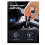 Ugreen (EC701) Car Charger 63W PD+USB QC3.0 - Black - Image 7