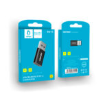 Denmen (DU13) Μετατροπέας USB-C female σε USB-A male - Μαύρο - Image 2