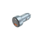 Foneng (C18) Car Charger 1x USB-A, 1x USB-C 2.4A 48W - Silver