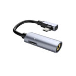 Hoco (LS19) USB-C male to 3.5mm / USB-C female converter - Gray