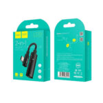 Hoco (LS19) Μετατροπέας USB-C male σε 3.5mm / USB-C female - Γκρι - Image 5