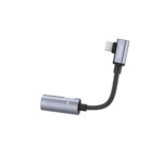 Hoco (LS19) Μετατροπέας USB-C male σε 3.5mm / USB-C female - Γκρι - Image 2