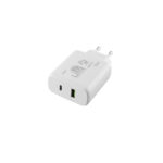 Lime (LTC75W) Wireless Charger with USB-A Port and USB-C Port 75W Power Delivery / Quick Charge 3.0 - White