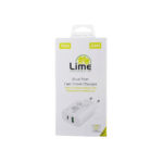 Lime (LTC75W) 75W Φορτιστής Χωρίς Καλώδιο με Θύρα USB-A και Θύρα USB-C Power Delivery / Quick Charge 3.0 - Λευκό - Image 3