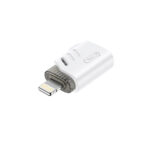 XO (NB256A) USB-A female to Lightning male Converter - White - Image 3