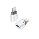 XO (NB256F) Micro USB female to Lightning male Converter - White