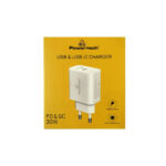 Powertech (PT-1044) 30W Φορτιστής Χωρίς Καλώδιο με Θύρα USB-A και Θύρα USB-C Quick Charge 3.0 - Λευκό - Image 3