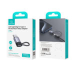 Usams (US-SJ677) USB-C male to Lightning converter - Gray - Image 5