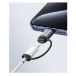 Usams (US-SJ677) USB-C male to Lightning converter - Gray - Image 2