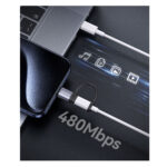 Usams (US-SJ677) USB-C male to Lightning converter - Gray - Image 4