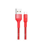 Hoco (X26) Regular USB to USB-C Cable, 1m - Red