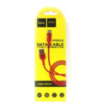 Hoco (X26) Regular USB to USB-C Cable, 1m - Red - Image 2