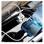 Hoco (Z31) 18W Φορτιστής Αυτοκινήτου 2x USB-A με Καλώδιο Φόρτισης Lightning 3.4A - Λευκό - Image 3