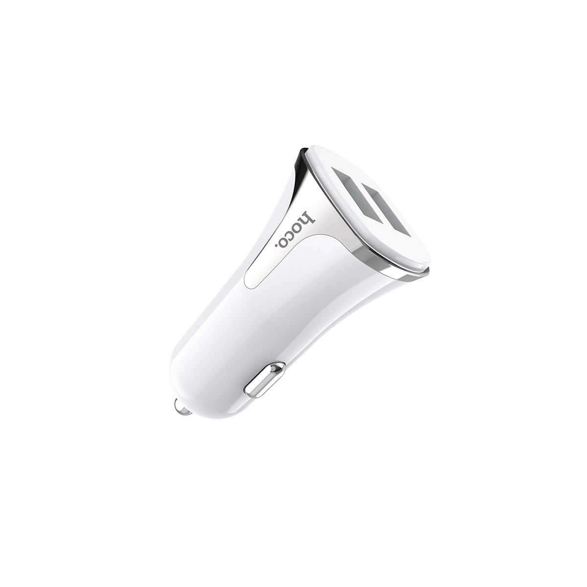 Z31 WHITE Hoco (Z31) 18W Φορτιστής Αυτοκινήτου 2x USB-A με Καλώδιο Φόρτισης Lightning 3.4A - Λευκό - Image 1