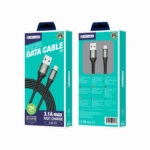 Jellico (B12) Braided Cable USB-A male to Lightning, 2m - Black - Image 2