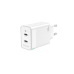 Jellico (C121) 40W Φορτιστής Χωρίς Καλώδιο με 2 Θύρες USB-C - Λευκό