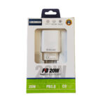 Jellico (C8) Wireless Charger with USB-C Port 20W Power Delivery - White - Image 3