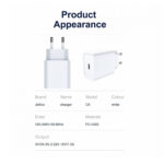 Jellico (C8) Wireless Charger with USB-C Port 20W Power Delivery - White - Image 2