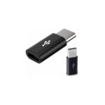 Powertech (CAB-UC043) Μετατροπέας USB-C male σε micro USB female Longer Tip (8mm) - Μαύρο - Image 2