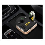 Dudao (R2Pro) FM Transmitter and Car Charger with USB - Black - Image 4