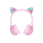 Hoco (W27) Cat Ear Wireless / Wired On Ear Kids Headphones with 5 Hours of Operation - Pink - Image 2