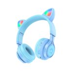 Hoco (W39) Wireless / Wired Over Ear Kids Headphones with 10 Hours of Operation - Light Blue