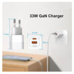 Jes (IET33AC) 33W GaN Wireless Charger with USB-A and USB-C Port - White - Image 3