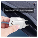 Jes (IET33AC) 33W GaN Wireless Charger with USB-A and USB-C Port - White - Image 4
